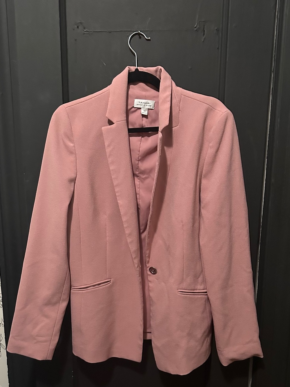 Tahari Pink Tailored Women's Blazer Jacket
